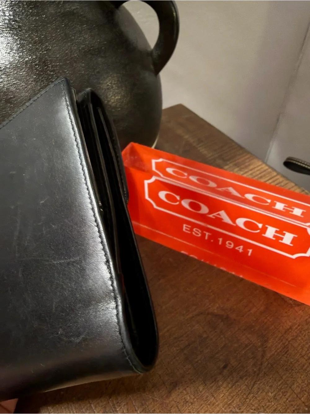 Coach Vintage Black Wallet